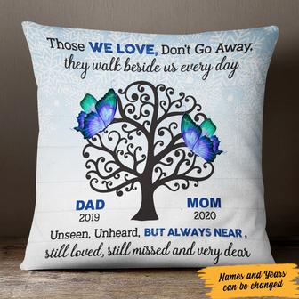 Personalized Butterfly Memorial Pillow for Mom Dad - Thegiftio UK