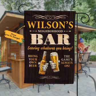 Personalized Neighborhood Home Bar Beer Flag for Homeowners - Thegiftio UK