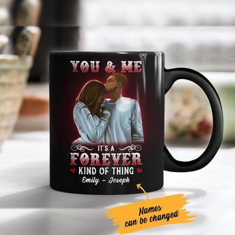 Personalized You And Me Forever BWA Couple Mug - Thegiftio UK