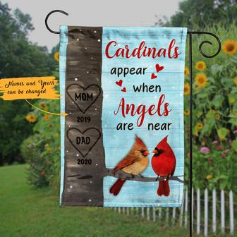 Personalized Memorial Garden Flag for Mom and Dad - Thegiftio UK