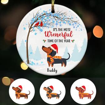 Personalized Dachshund Dog Christmas Ornament - Thegiftio UK