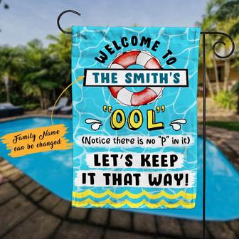 Personalized Pool Funny Garden Flag for Home Decor - Thegiftio UK