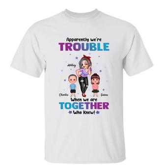 Trouble Together Sassy Grandma And Doll Grandkids Custom - Thegiftio UK