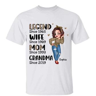 Half Leopard Sassy Woman Custom T-Shirt - Gift for Grandma - Thegiftio UK