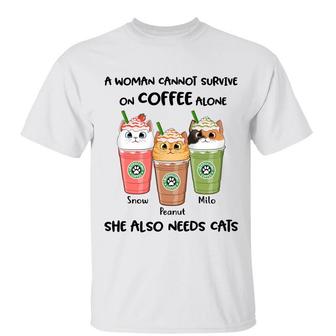 Catpuccino Cat Lover Coffee Custom T-Shirt - Gift for Her - Thegiftio UK