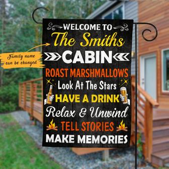 Personalized Garden Flag for Cabin Lovers - Thegiftio UK
