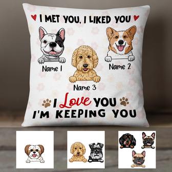 Personalized I Met You I Love You Dog Pillow - Thegiftio UK