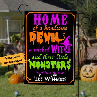 Personalized Halloween Garden Flag for Spooky Decor - Thegiftio UK