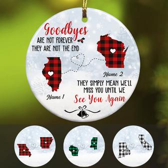 Personalized See You Again Long Distance Ornament OB54 85O57 - Thegiftio UK