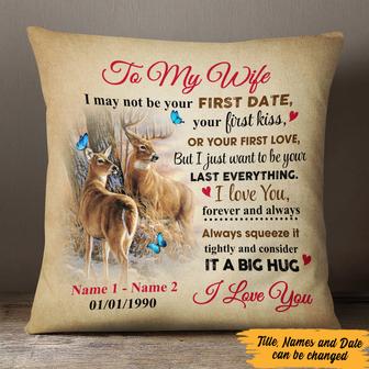 Personalized Pillow for Deer Hunting Couples - Thegiftio UK