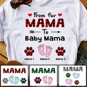 Personalized Mom Fur To Baby Mama T Shirt - Thegiftio UK