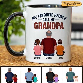 Favorite People Call Me Dad Grandpa Custom Mug - Thegiftio UK