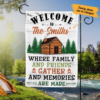 Personalized Garden Flag for Cabin Lovers - Thegiftio UK