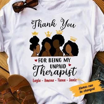 Personalized BWA My unpaid Therapist T Shirt - Thegiftio UK