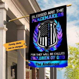 Personalized Garden Flag for Police Peacemakers - Thegiftio UK