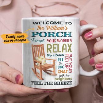 Personalized Porch Rules Mug - Thegiftio UK