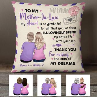 Personalized Pillow for Mother In Law - Thegiftio UK