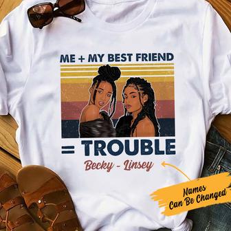 Personalized BWA Friends Double Trouble T Shirt - Thegiftio UK