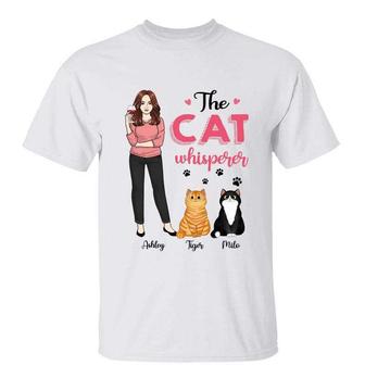 The Cat Whisperer Fluffy Cat Custom Shirt - Thegiftio UK