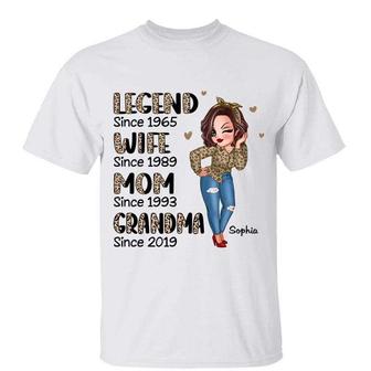 Half Leopard Sassy Legend Custom Shirt - Gift for Grandma - Thegiftio UK