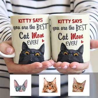 Personalized Cat Best Cat Mom Dad Ever Mug - Thegiftio UK