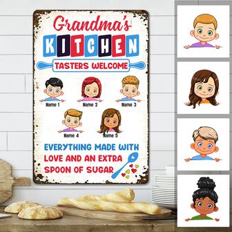 Personalized Kitchen Metal Sign for Mom or Grandma - Thegiftio UK