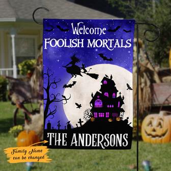 Personalized Halloween Welcome Flag for Home Decor - Thegiftio UK