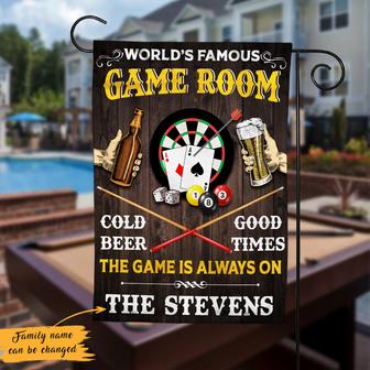 Personalized Game Room Flag for Billiards & Darts - Thegiftio UK