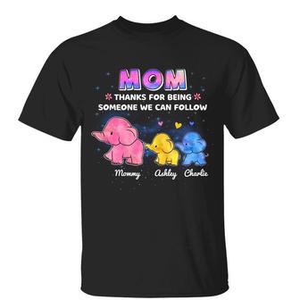 Elephant Mom Thanks For Being Someone We Can Follow Custom - Thegiftio UK