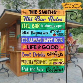 Personalized Gardening Flag for Backyard Tiki Bar - Thegiftio UK