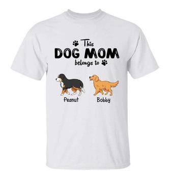 This Dog Mom Belongs To Walking Dogs Custom T-Shirt - Gift - Thegiftio UK