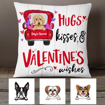 Personalized Dog Valentine Wishes Pillow - Thegiftio UK