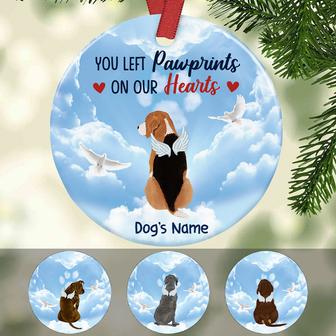 Personalized Dog Memorial Circle Ornament - Thegiftio UK