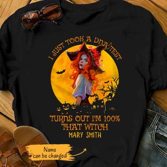 Personalized Halloween I Am That Witch T Shirt - Thegiftio UK