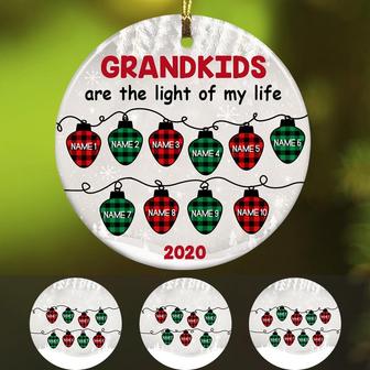 Personalized Grandma Light Of Life Christmas Ornament - Thegiftio UK
