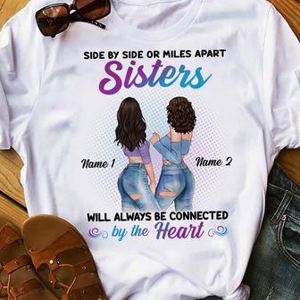 Personalized Friends Side By Side T Shirt - Thegiftio UK