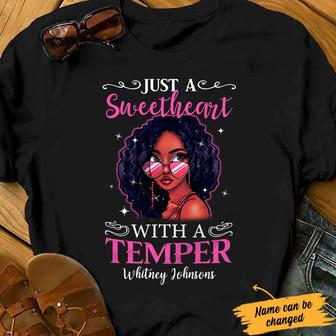 Personalized BWA Sweetheart With Temper T Shirt - Thegiftio UK