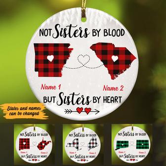 Personalized Sisters By Heart Long Distance Ornament SB2423 30O47 - Thegiftio UK
