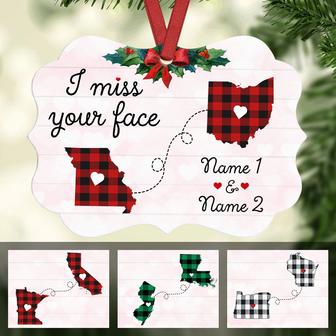 Personalized Long Distance Miss Your Face Benelux Ornament NB184 30O47 - Thegiftio UK