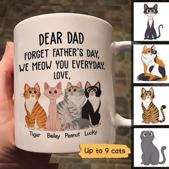 Forget Father’s Day Cats Custom Mug - Gift for Cat Dad - Thegiftio UK