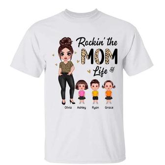 Half Leopard Rockin The Mom Grandma Auntie Life Custom - Thegiftio UK