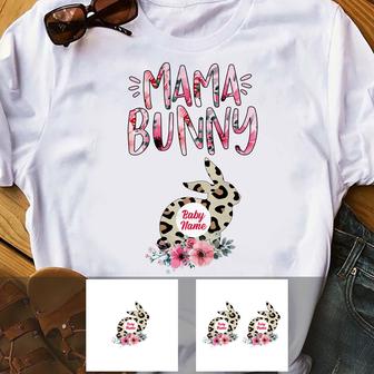 Personalized Mom Bunny Easter T Shirt - Thegiftio UK