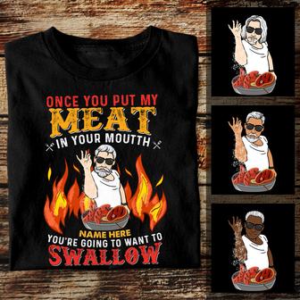 Personalized Swallow Meat BBQ Man T Shirt - Thegiftio UK