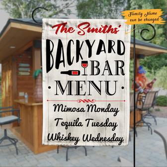 Personalized Garden Flag for Backyard Bar Lovers - Thegiftio UK