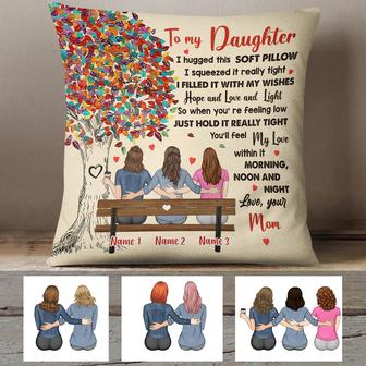 Personalized Love Tree Pillow for Mom and Daughter - Thegiftio UK