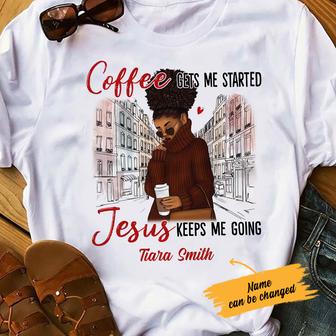 Personalized BWA Coffee Jesus T Shirt - Thegiftio UK