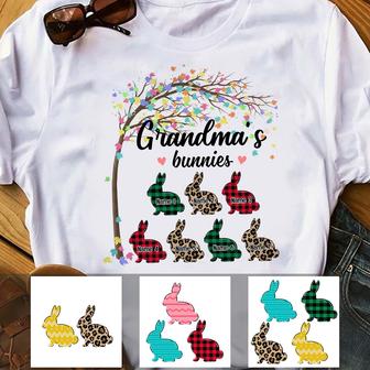 Personalized Mom Grandma Easter Bunny T Shirt - Thegiftio UK