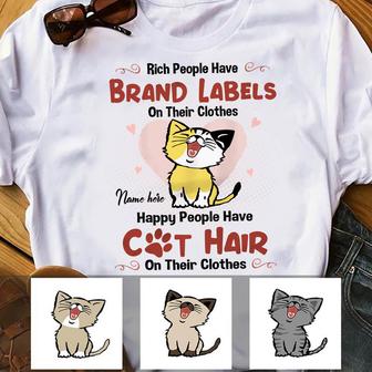 Personalized Cat Hair T Shirt - Thegiftio UK