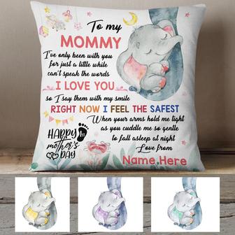 Personalized Mother Elephant Pillow for Loved Ones - Thegiftio UK