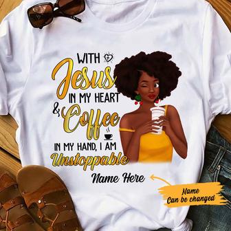 Personalized BWA Coffee Jesus T Shirt - Thegiftio UK